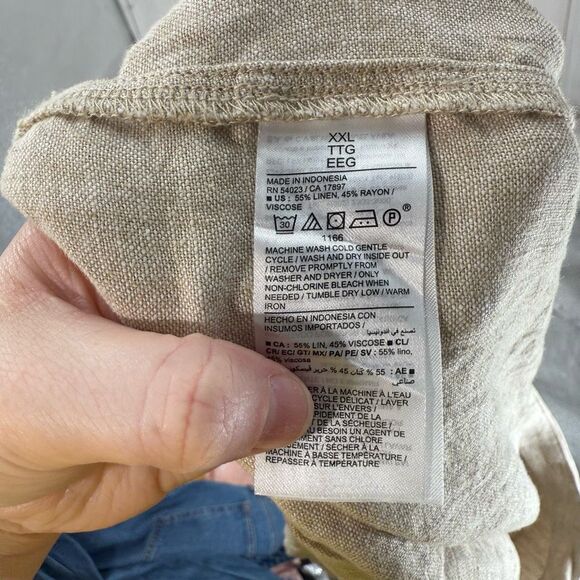 Old Navy Women’s XXL Tan Wrap Skort Skirt Linen Summer New - Picture 6 of 7